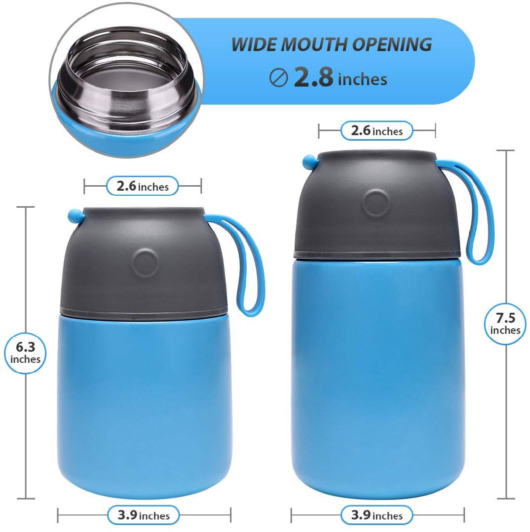 Foldable Spoon Vacuum Insulated Food Container Lunch Box