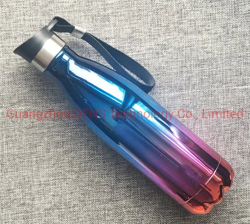 17oz 500ml Vacuum Water Bottle Glass Drinking Cola Shape Stainless Steel Water Bottle with Custom Logo