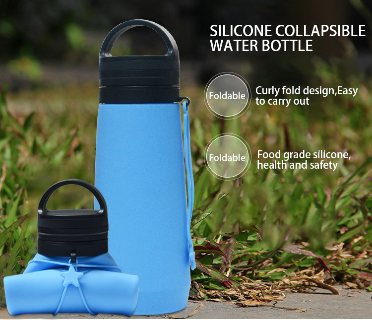 Customized Logo Water Bottle Drinking Bottle Silicone Sport Water Bottle