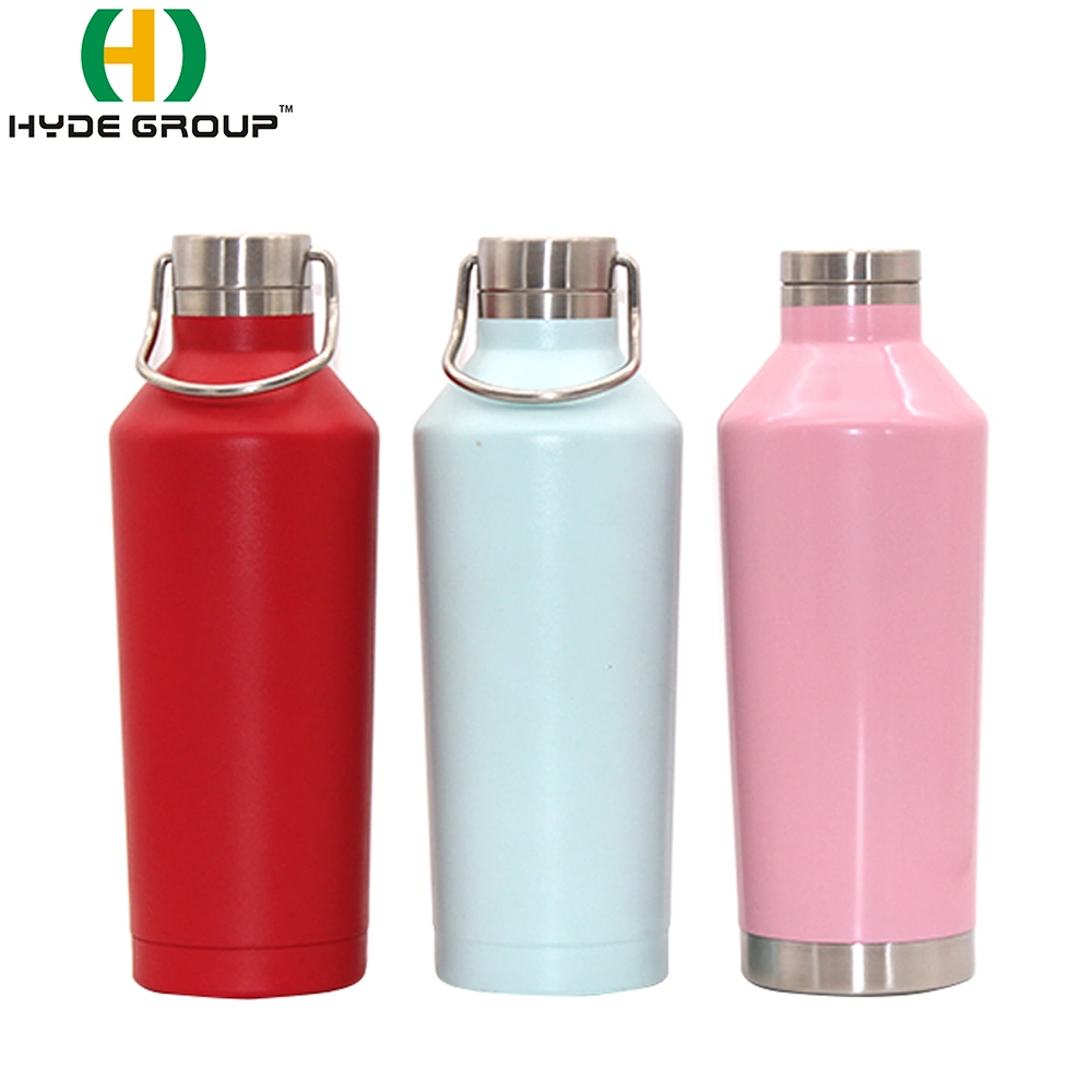 500ml / 750ml Stainless Steel Wine Bottle Insulated Double Wall Vacuum Water Bottle
