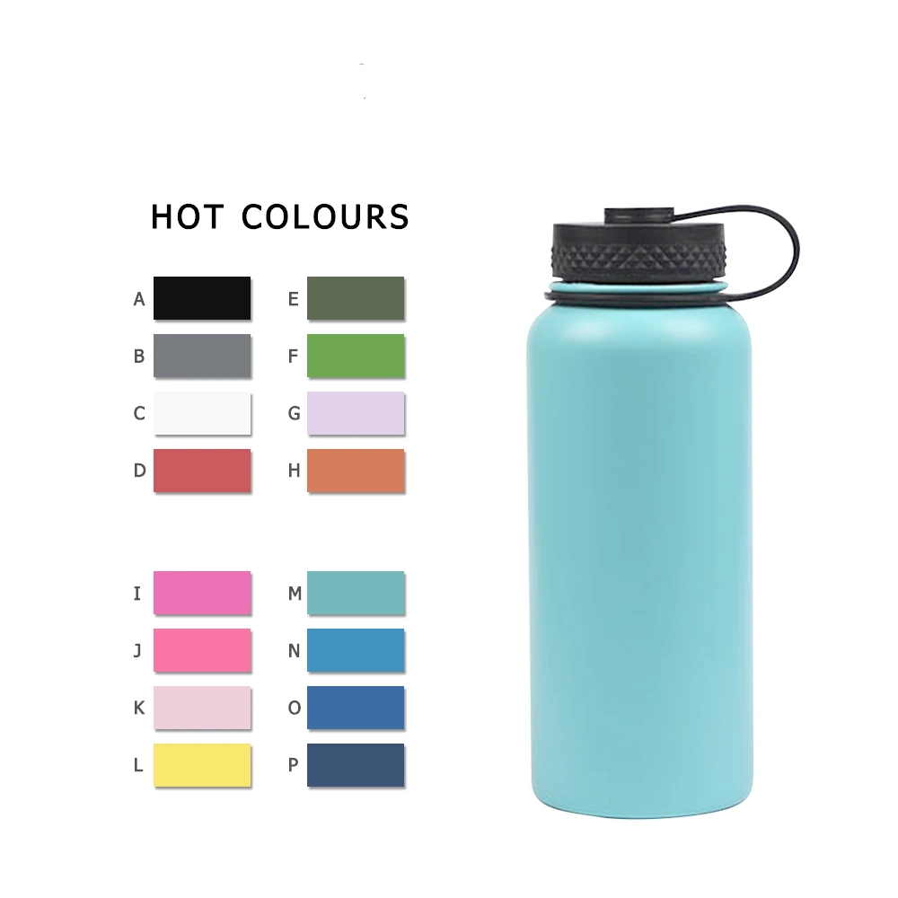 Leak Proof Stainless Steel Wide Mouth Insulated Sports Water Bottle Vacuum Tumbler Bottle