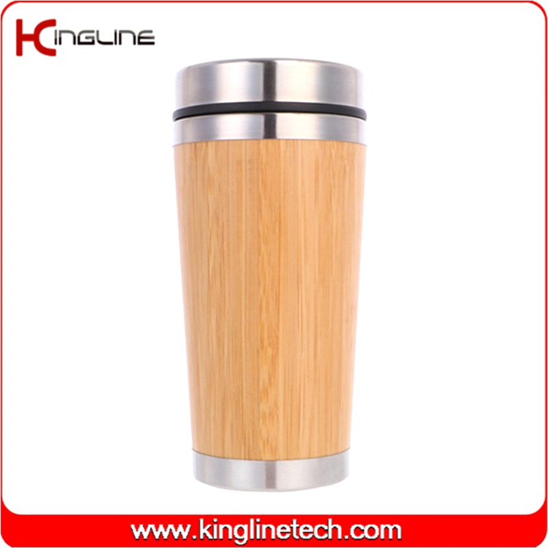 450ml/500ml Bamboo bottle stainless steel water bottle (KL-7245)
