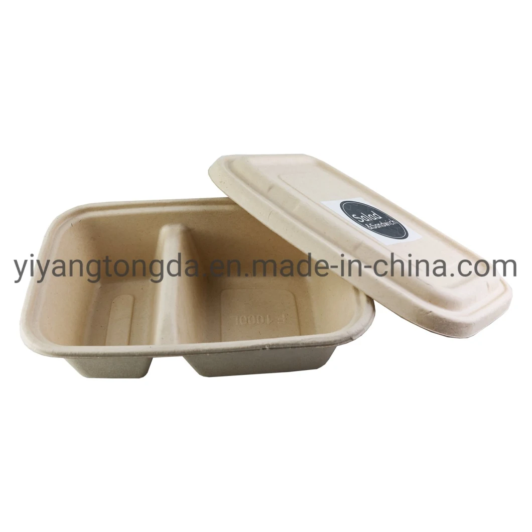 Eco-Friendly Biodegradable Sugarcane Bagasse Food Container, Bamboo Pulp Food Container Boxes