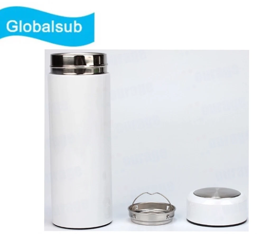 450 Ml Stainless Steel Photo Water Bottle for Sublimation (White)