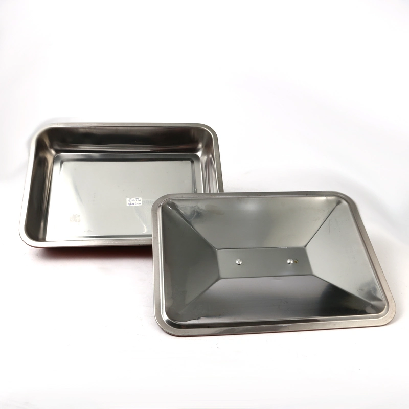 Eco-Friendly Stainless Steel Plates Canteen Plates Lunch Tray
