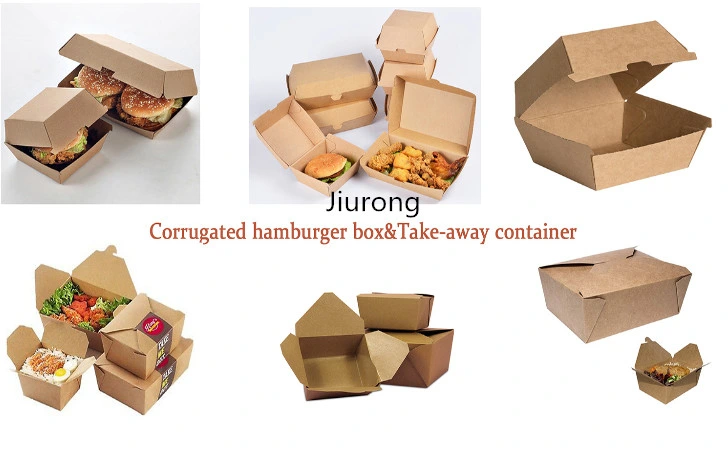Custom Disposable Food Grade Takeaway Kraft Paper Food Boxes