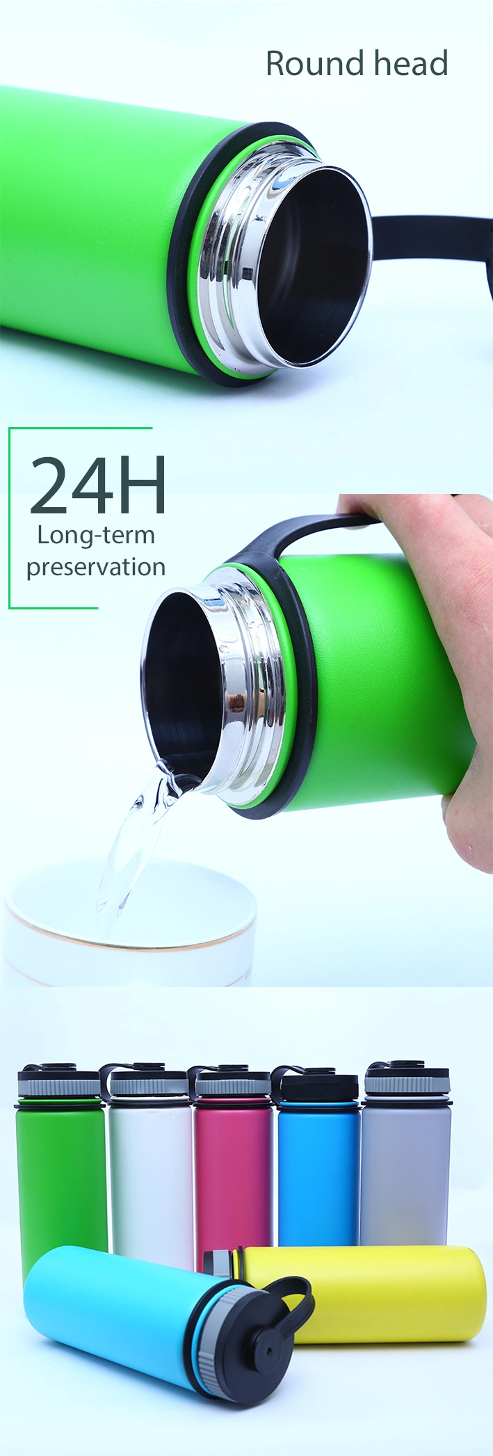Popular 12oz Double Walled Vacuum Insulated Flask