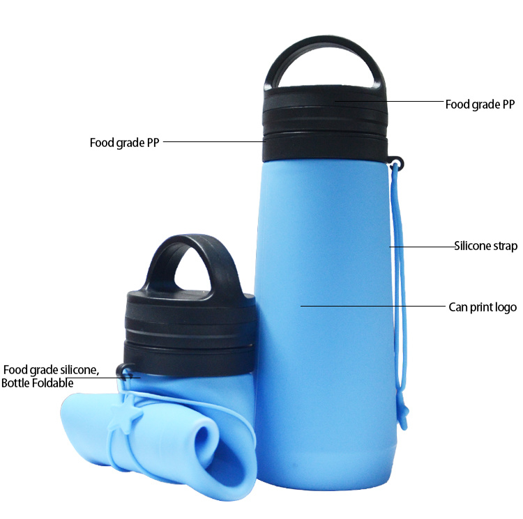 Customized Logo Water Bottle Drinking Bottle Silicone Sport Water Bottle