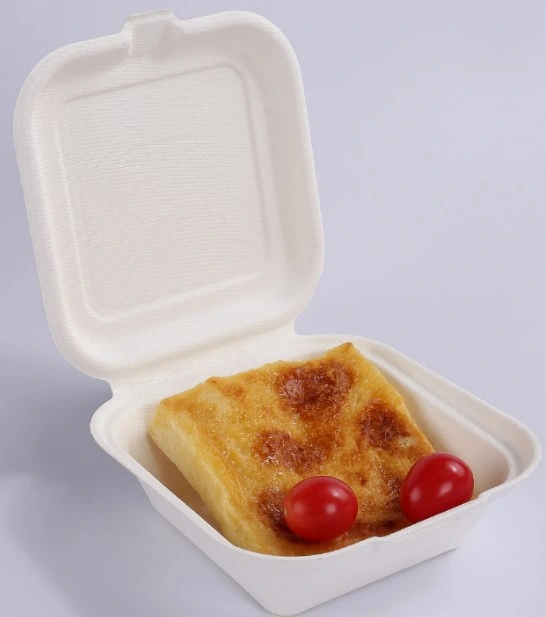 Square Disposable Kraft Lunch Box Takeaway Box of Fruit