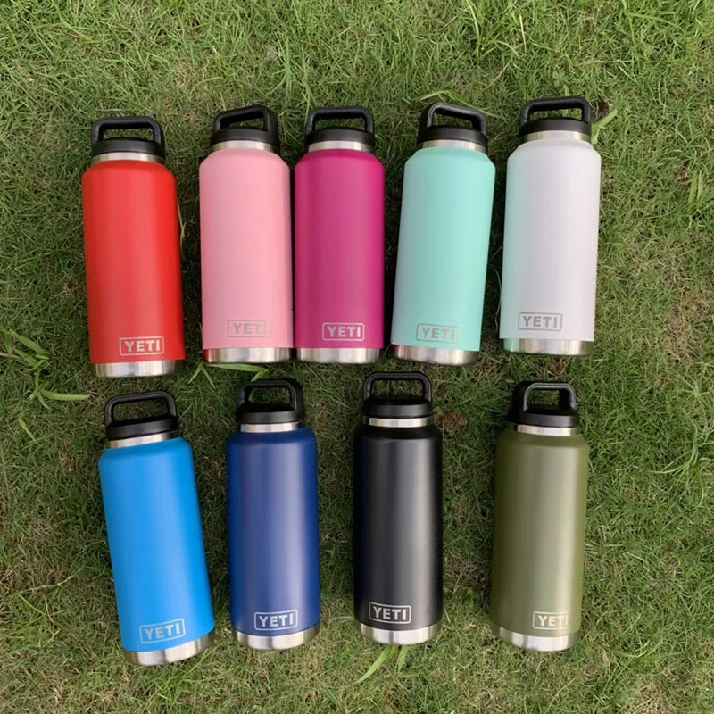 Sport Bottle Water Stainless Steel Insulated Vacuum Yetis 18 Oz Water Bottle with Handle Cap