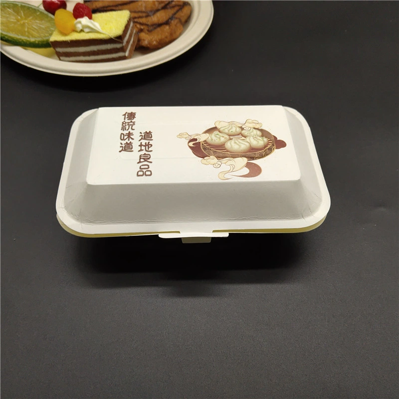 Disposable Paper Rectangular Eco-Friendly Takeaway Box, Paper Lunch Box