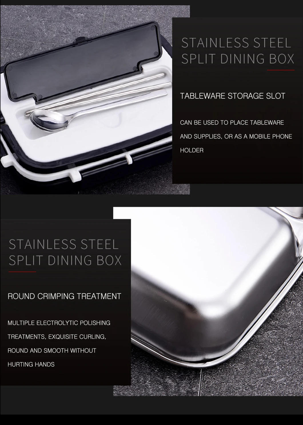 OEM&ODM Factory Wholesale Price Good Quality Eco Friendly Leakproof 304 Stainless Steel Plastic Thermos Bento Lunch Box for Camping