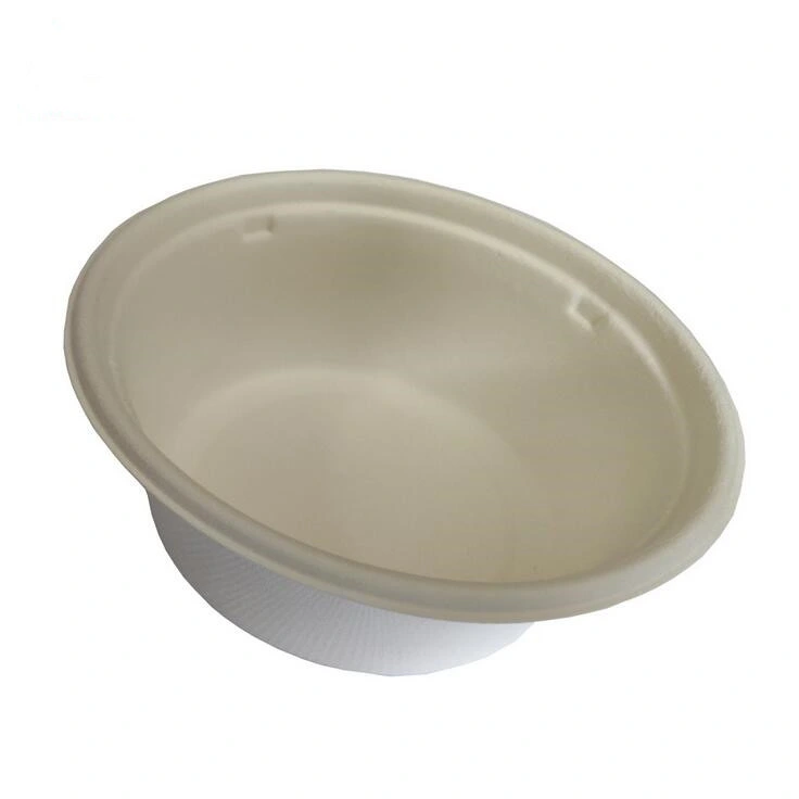 Biodegradable Bamboo Pulp Lunch Box Salad Bowl Food Container Bamboo Bowl with Lid Bamboo Bento