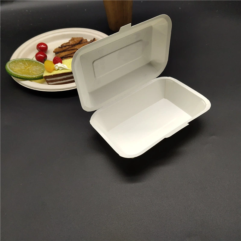 Disposable Paper Rectangular Eco-Friendly Takeaway Box, Paper Lunch Box