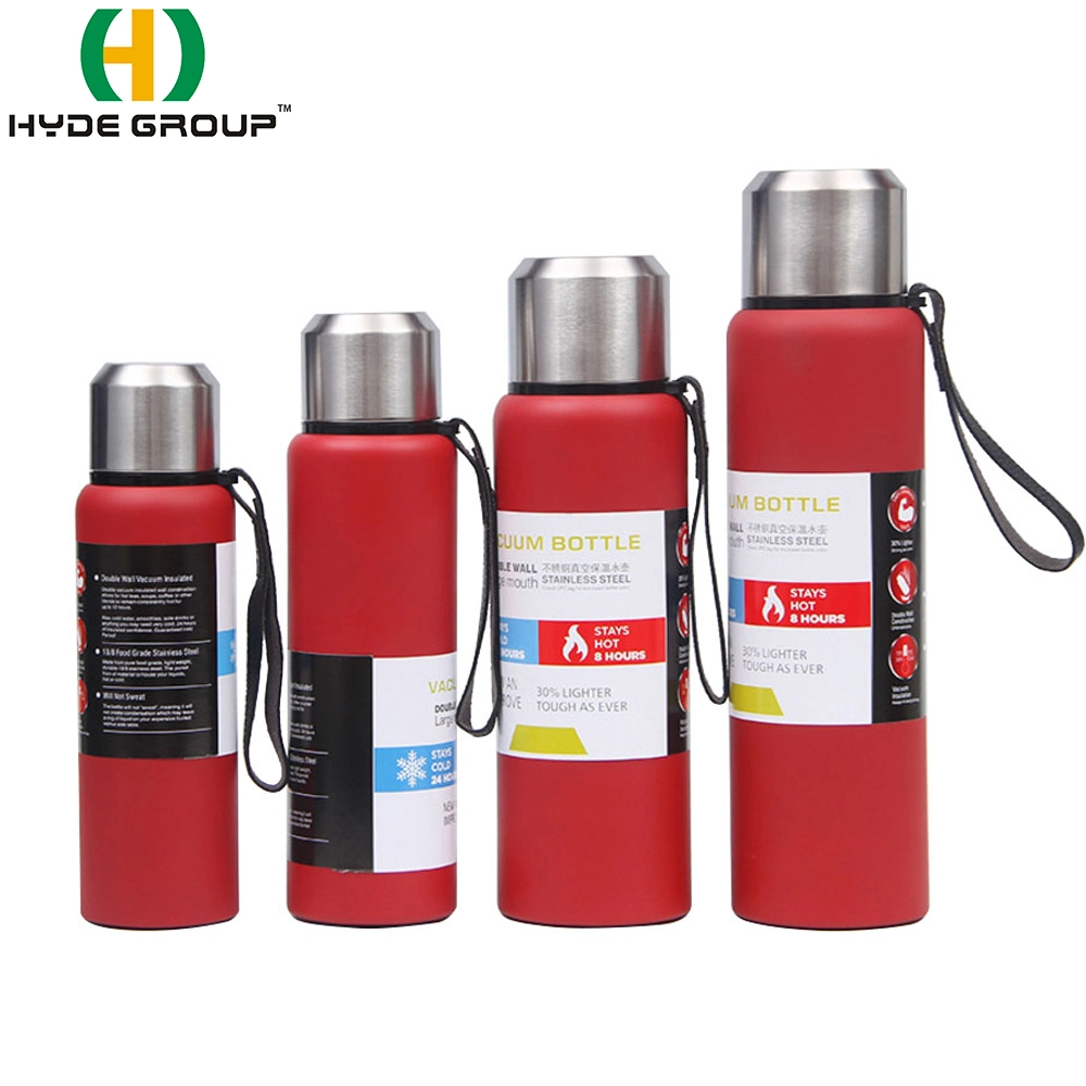 High Capacity Double Wall Vacuum Flask Insulated Vacuum Stainless Steel Water Bottle