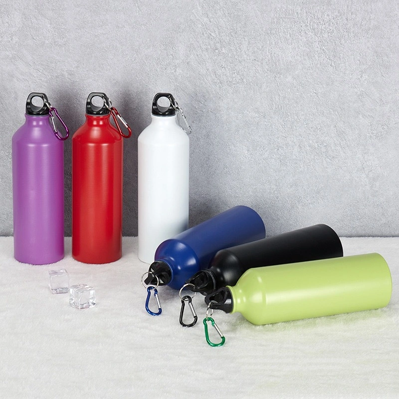 Wholesale Silver Recycled Promotional Metal Drink Sports Bottle Aluminum Water Bottles with Custom Logo