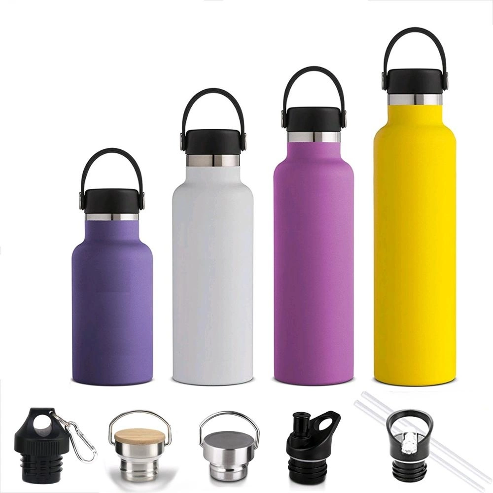750ml Double Wall Stainless Steel Sports Bottle, Bicycle Water Bottle