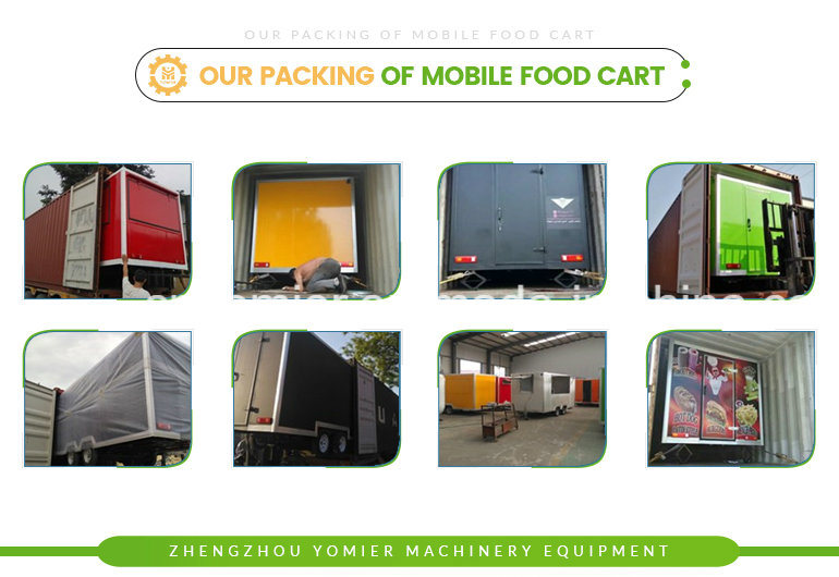 Stainless Steel High Quality Customized Food Truck Cart Mobile Food Trailer