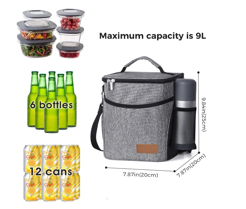 Outdoor High Quality Box Insulated Lunch Picnic Cooler Bag