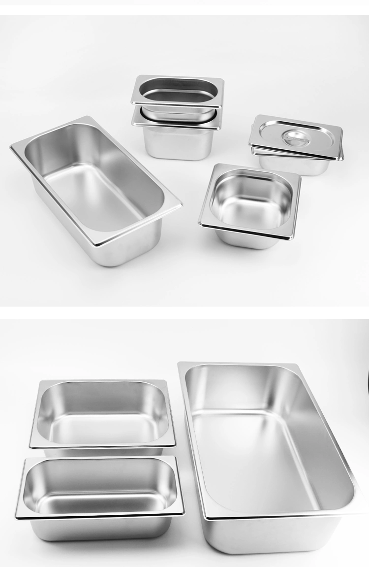 Stainless Steel Buffet Dinner Plate Food Classification Serving Number Plate Pot Food Container