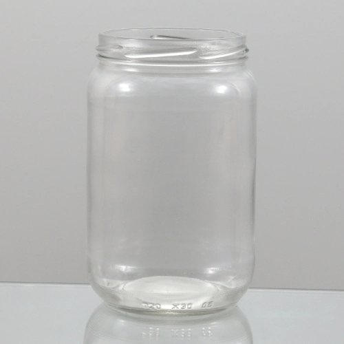 Hot Sale Flint Food Storage Containers Round Glass Jar
