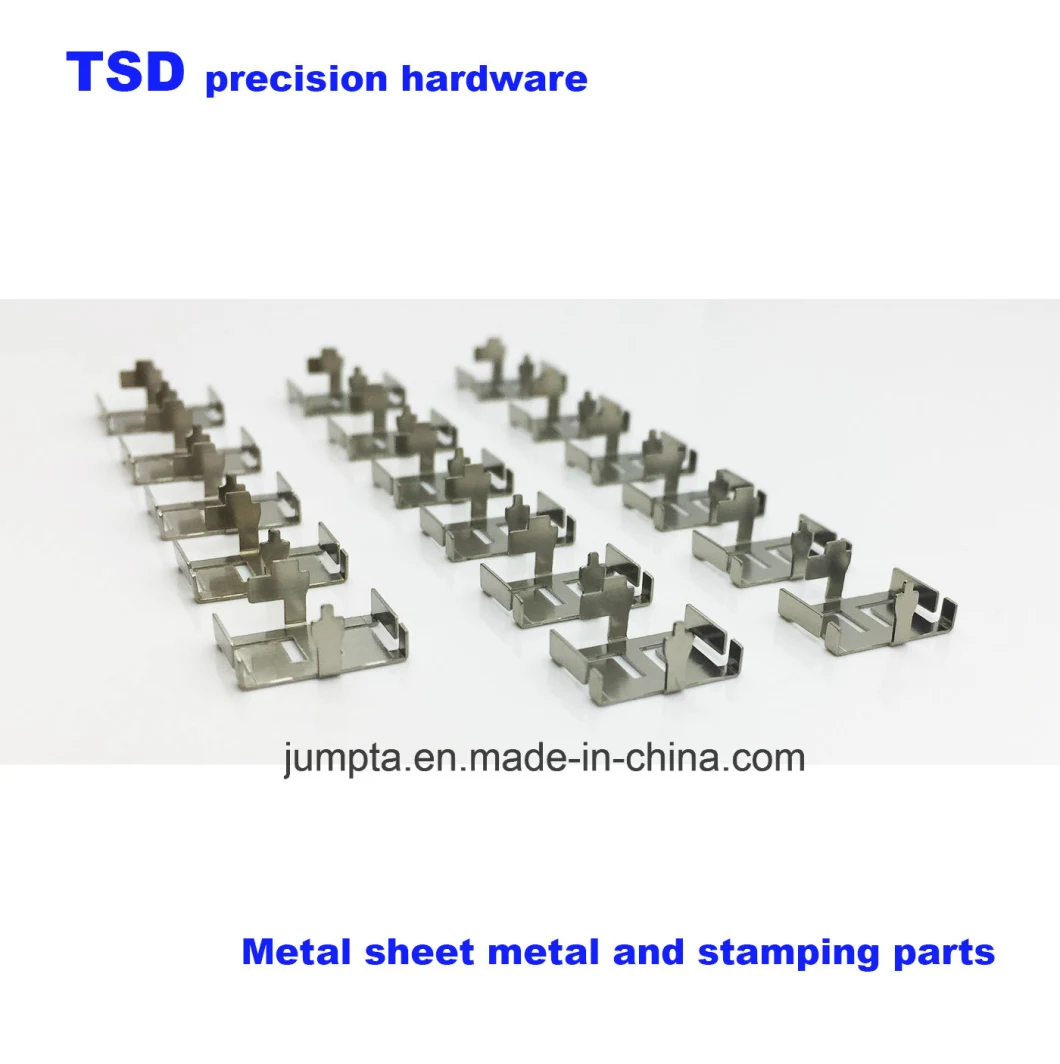 Custom Stamping Flat Stainless Steel Spring Clip, Stainless Steel Metal Clips, Stainless Steel Copper Crimp Terminal