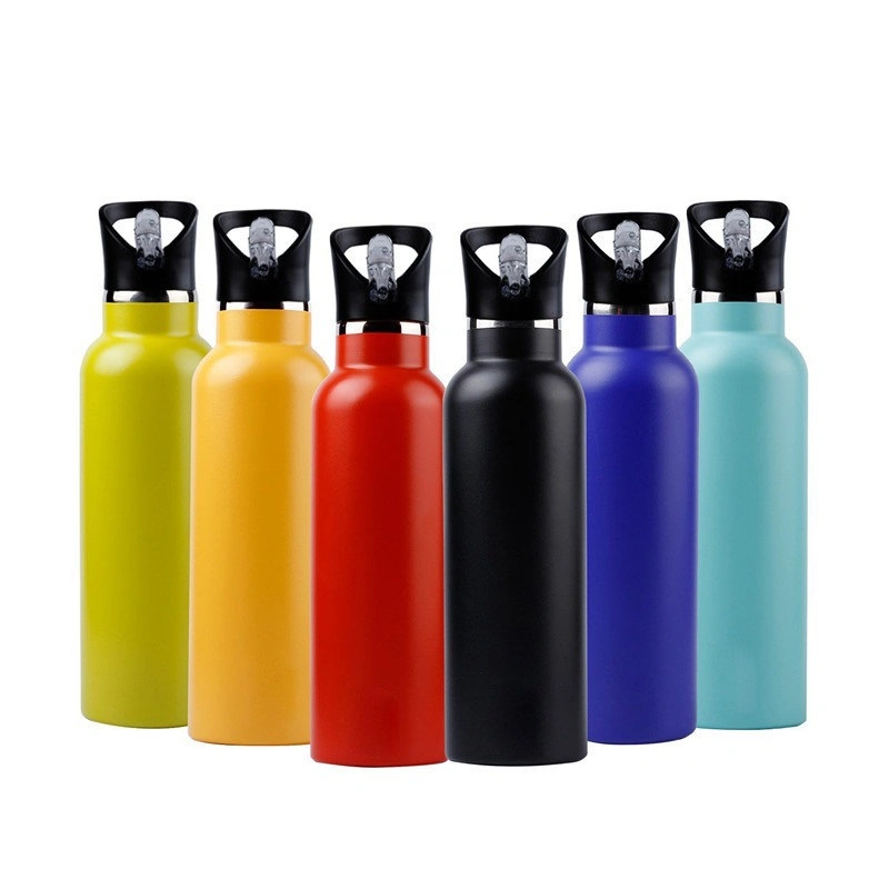 Double Wall Thermos Vacuum Flask Insulated Outdoor Sport Drink Bottle Wide Mouth Stainless Steel Water Bottles with Custom Logo
