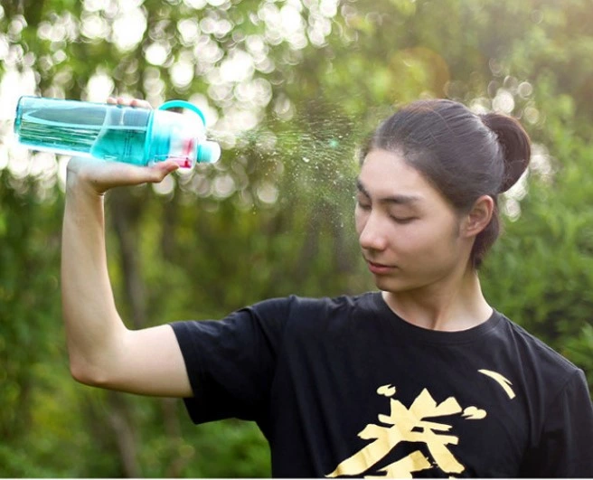 400ml/600ml Eco Friendly BPA Free Outdoor Sport Custom Plastic Drinking Water Spray Bottles