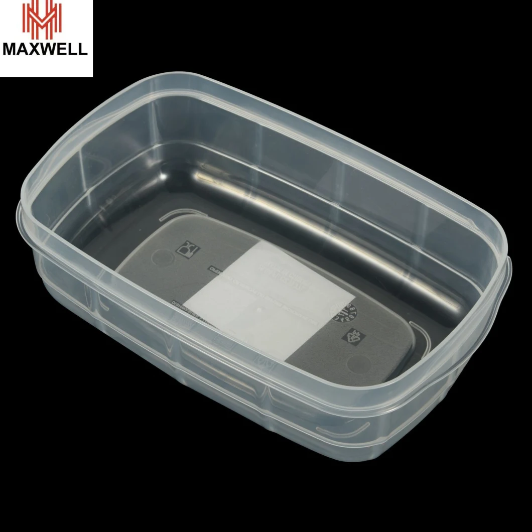 Rectangular PP Plastic Storage Bento Lunch Box with Lid