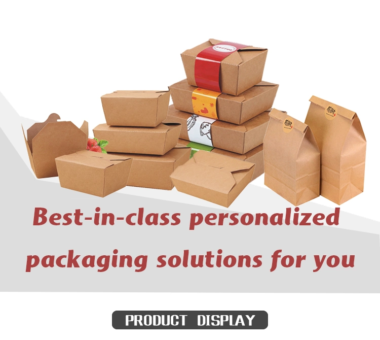 Wholesale High Quality Kraft Paper Takeaway Packaging Food Boxes
