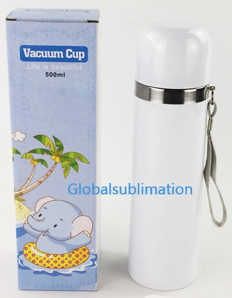 Sublimation Blank Strap Vacuum Flask 304 Stainless Steel Water Bottle 500ml