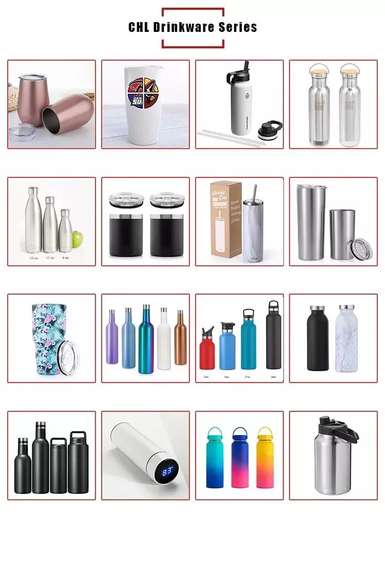 Customized Sublimation Stainless Steel Double Walled Insulated Small Mouth Vacuum Mugs Water Bottle Flask