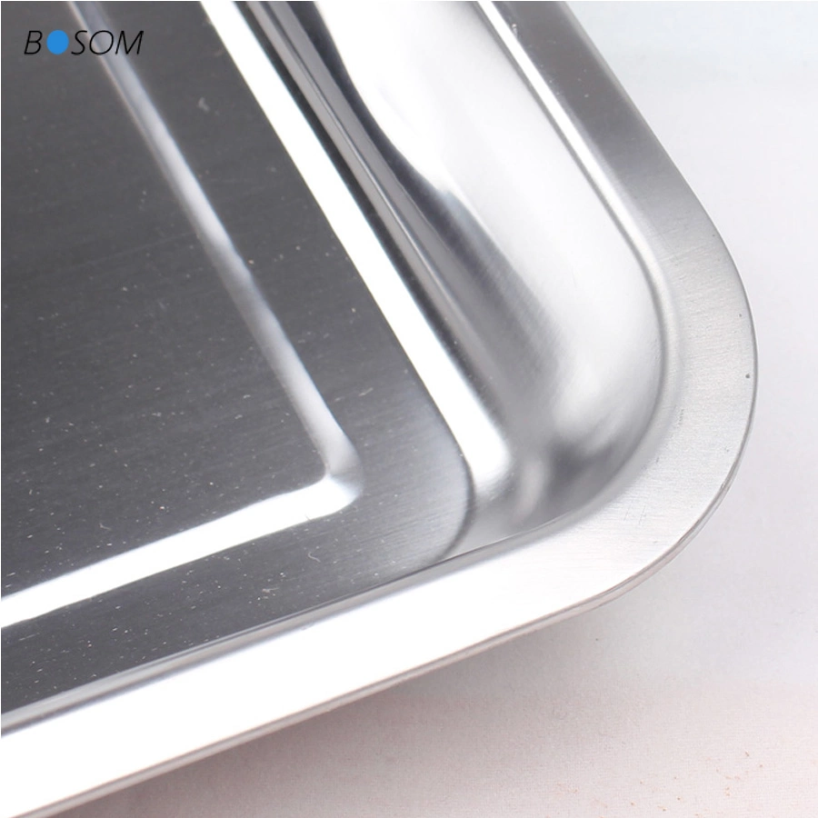304 Stainless Steel Tray High Quality Food Grade Dishes Big Capacity Plate