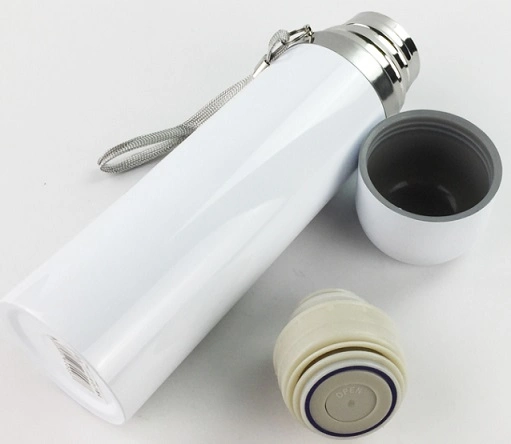 Sublimation Blank Strap Vacuum Flask 304 Stainless Steel Water Bottle 500ml