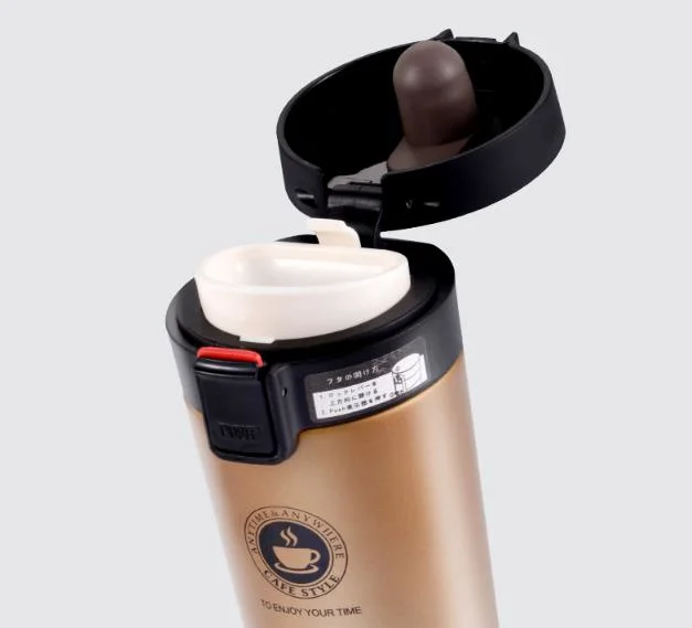 Custom Wide Mouth Office Travel Insulated Stainless Steel Vacuum Flasks Thermoses Coffee Thermos Bottle