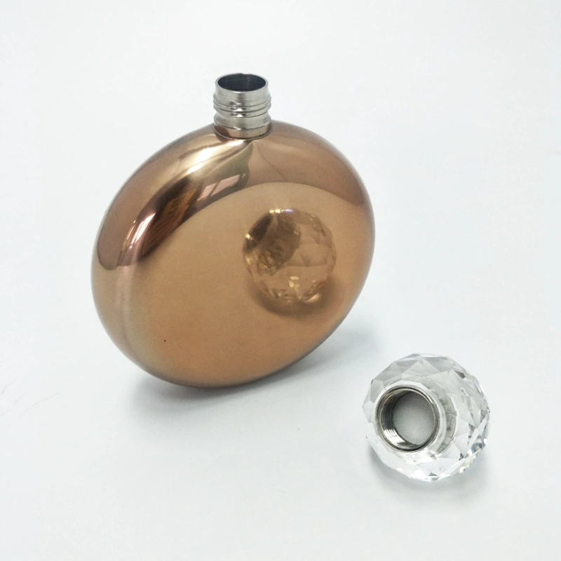5oz Leakproof Stainless Steel Round Hip Flask