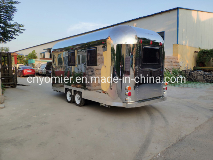 Stainless Steel High Quality Customized Food Truck Cart Mobile Food Trailer