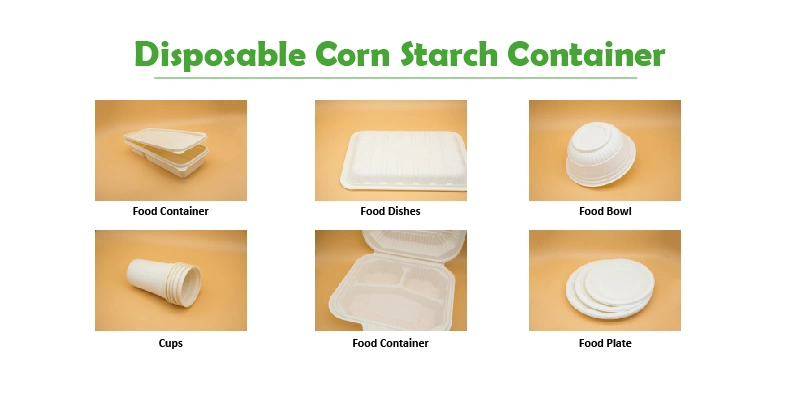 Corn Starch Tableware Food Container Lunch Box Disposable Food Container