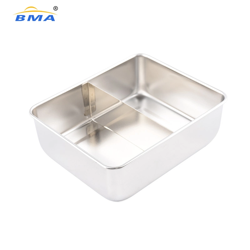 Wholesale Kitchen Tableware Storage Bento Box Stainless Steel Lunch Box Food Container with Compartments