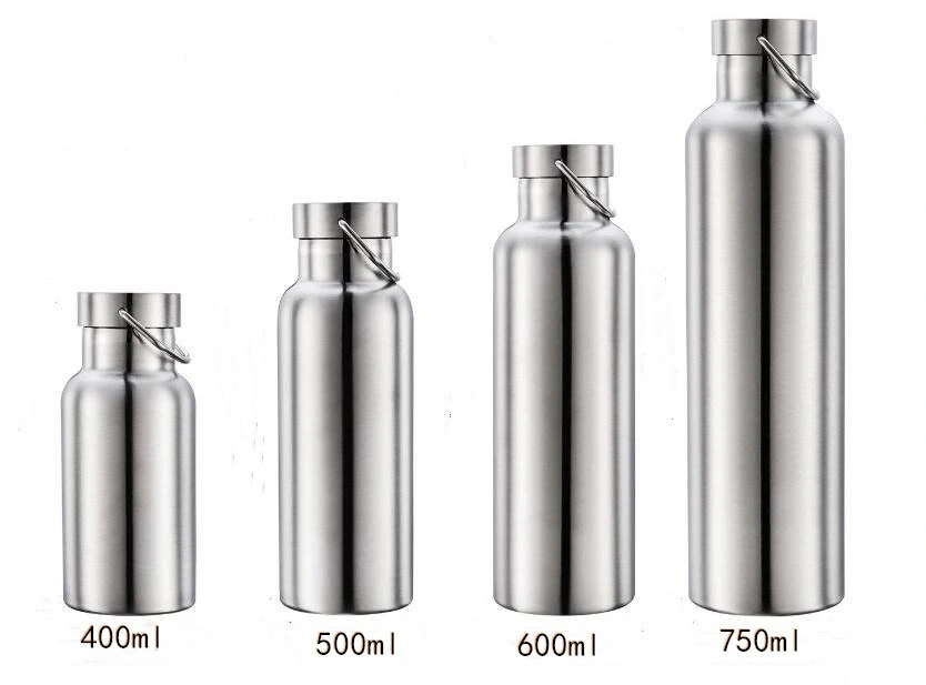 600ml Stainless Steel Insulated Water Tumbler Leak Proof Water Bottle with Steel Lid