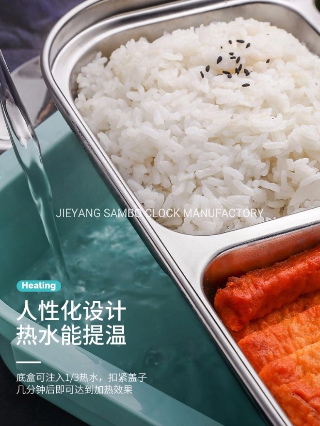 Customized Double Layer Big Stainless Steel 304 Plastic Bento Dinner Lunch Box