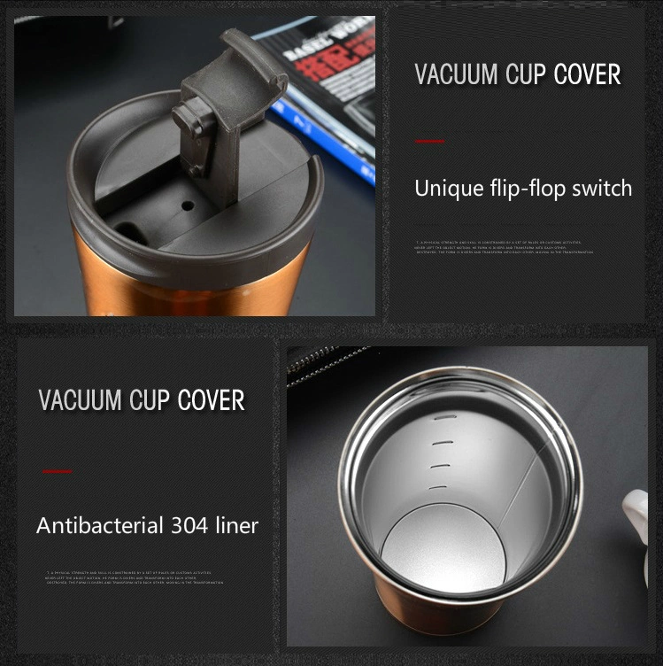 450ml Double Wall Stainless Steel Vacuum Water Bottle Coffee Car Outdoor Travel Mug