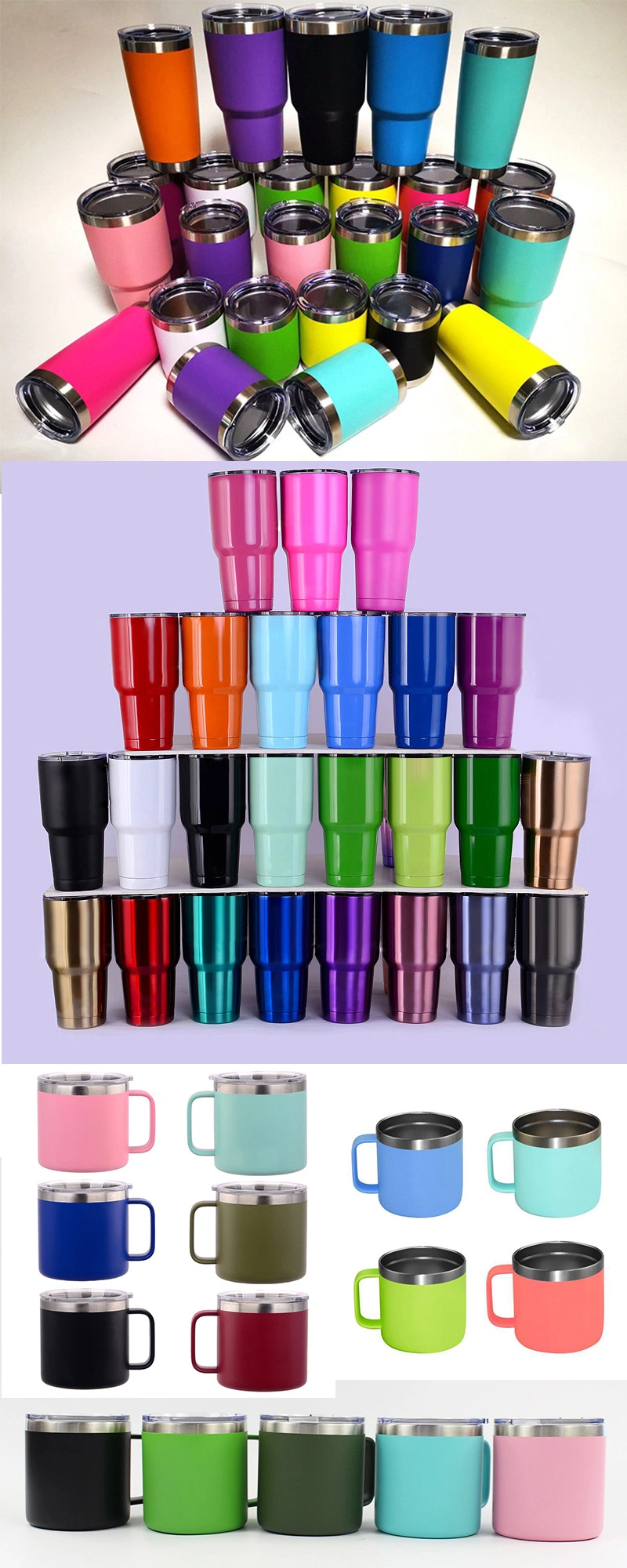 30oz Double Wall Insulated Stainless Steel Tumbler Leakproof Travel Mug Straw Slide Lid Chinayetiprice 20oz