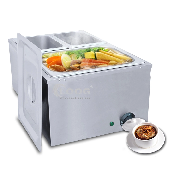 Stainless Steel Food Bain Marie Commercial Buffet Insulation Deep Soup Stove Food Warmer Machine Electric Food Warmer for Kitchen Appliance