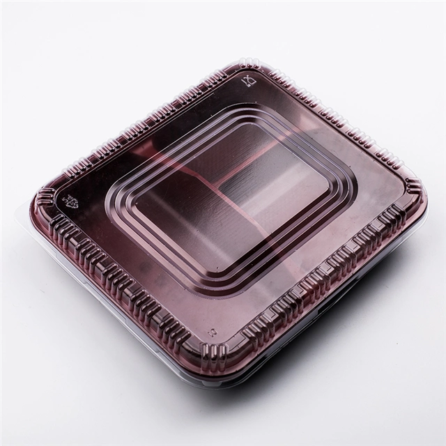 China Wholesale Pet Plastic Take Away Lunch Bento Box Food Plastic Container