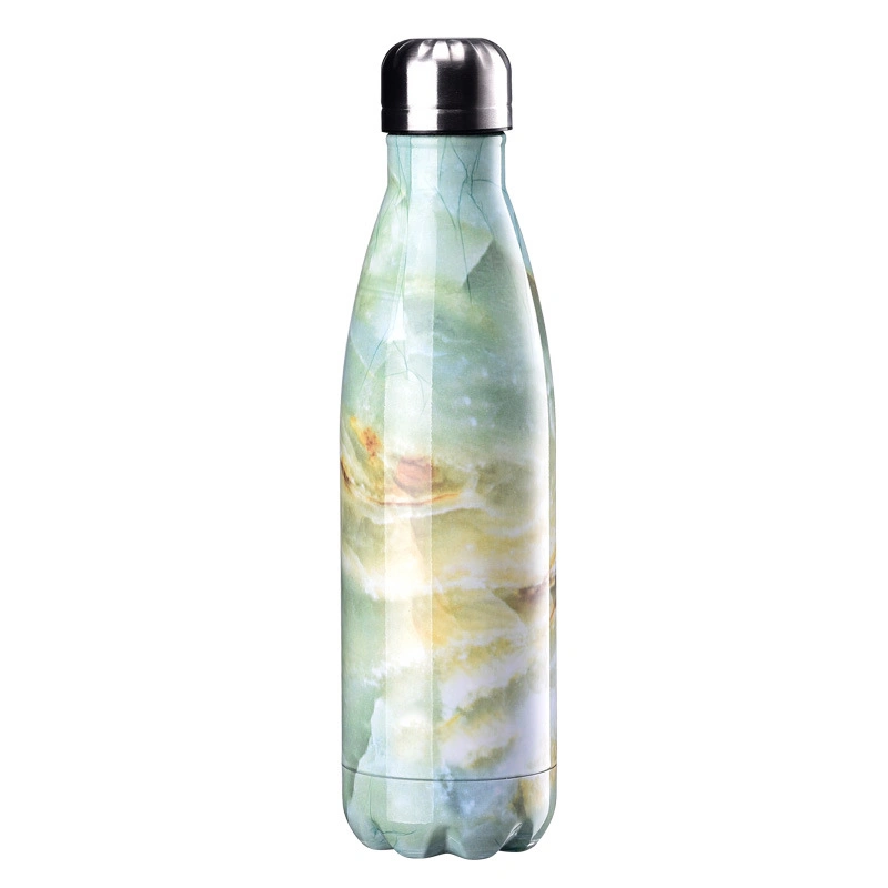 Double Wall Glass Vacuum Flask Bottle Stainless Steel Cola Shaped Glass Water Bottle