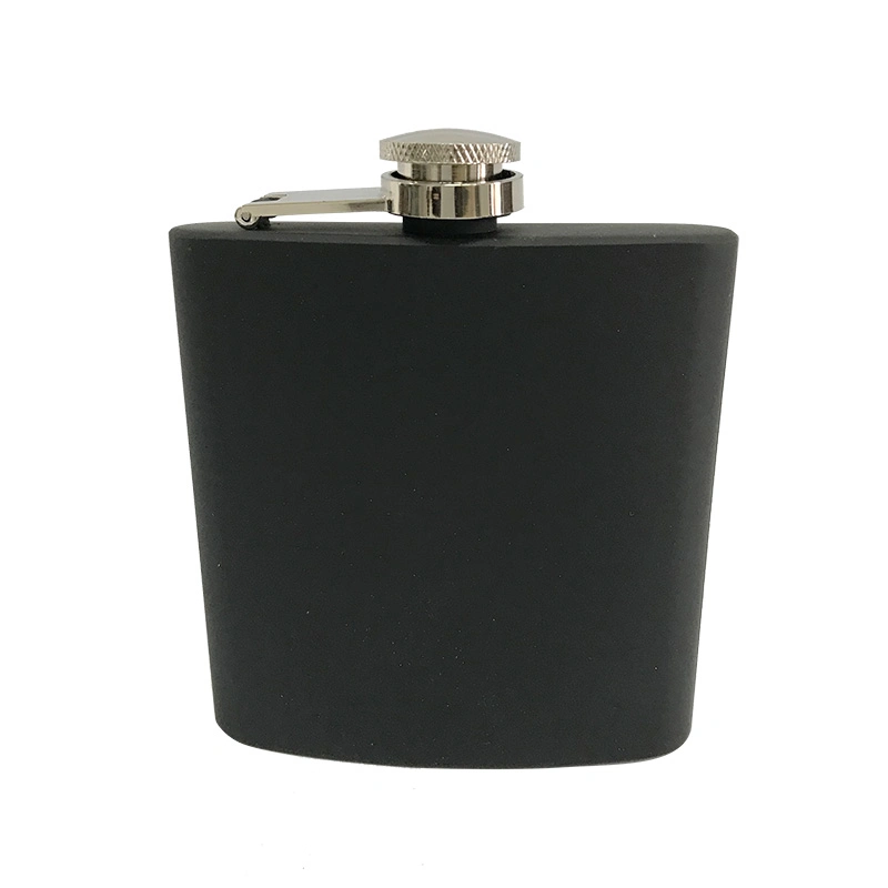 Cheap Price Black Color Painted Hot Sales Stainless Steel 304 Hip Flask for Promotional