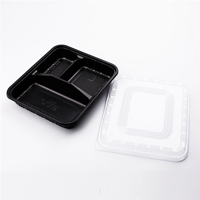 China Wholesale Pet Plastic Take Away Lunch Bento Box Food Plastic Container