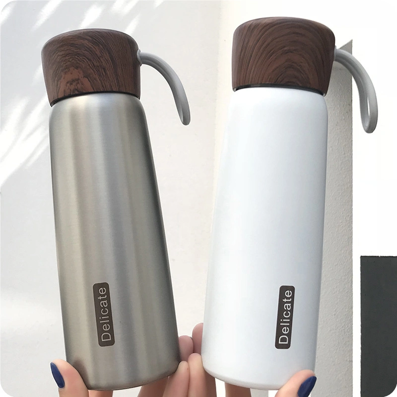 Simple Modern Summit Water Bottle Wooden Lid Stainless Steel Vacuum Insulated Flask