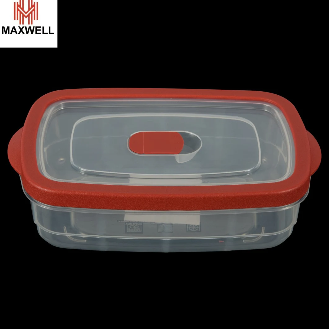 Rectangular PP Plastic Storage Bento Lunch Box with Lid